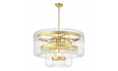 SL1228.203.12 Люстра подвесная ST-Luce Золотистый/Прозрачный E14 12*40W