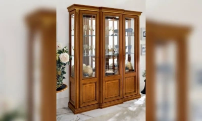 Angelica витрина 3Д черешня-золото