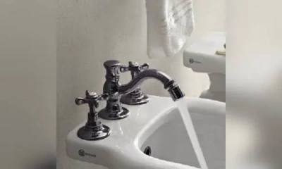 Sbordoni Margherita Смеситель Для Биде На 3 Отверстия, Цвет Черный Никель