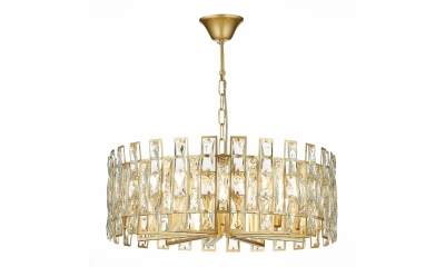 SL1626.203.10 Люстра подвесная ST-Luce шампань/шампань, прозрачный E14 1*40W