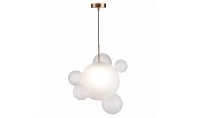 SL1133.513.01 Светильник подвесной ST-Luce Латунь/Белый E27 1*60W