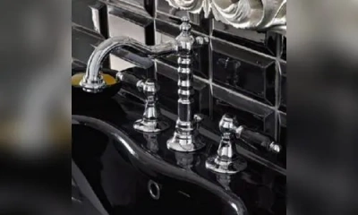 Sbordoni Livia Смеситель Для Раковины На 3 Отверстия, Цвет Хром/Черный