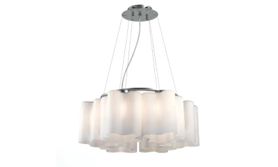 SL116.503.06 Люстра подвесная ST-Luce Серебристый/Белый E27 6*60W