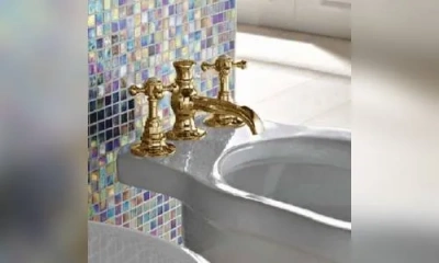 Sbordoni Parigi Смеситель Для Биде На 3 Отверстия, Цвет Глянцевая Латунь