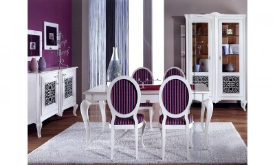 Столовая Giorgio Casa Memorie Veneziane K7 (стол, комод, витрина 2-х дверная, стул 4 шт, полукресло 2 шт.)