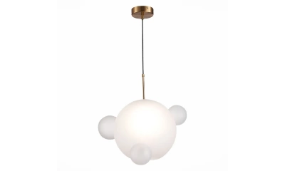 SL1133.503.01 Светильник подвесной ST-Luce Латунь/Белый E27 1*60W