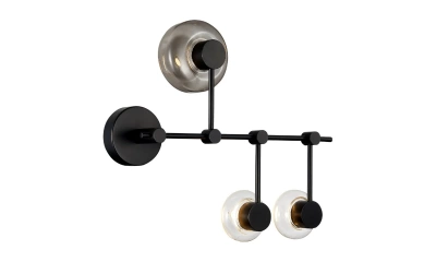 SL6005.401.03 Светильник настенно-потолочный ST-Luce Черный/Дымчатый, Прозрачный LED 3*3W 3000K