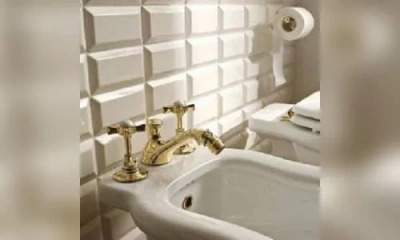 Sbordoni Antica Смеситель Для Биде На 3 Отверстия, Цвет Глянцевая Латунь