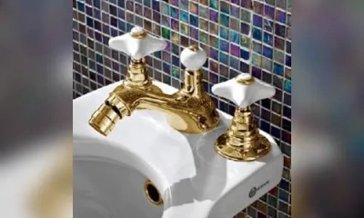 Sbordoni Magnolia Смеситель Для Биде На 3 Отверстия, Цвет Глянцевая Латунь