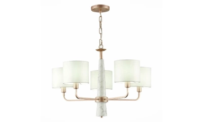 SL1163.203.05 Светильник подвесной ST-Luce Матовое золото/Белый E14 5*40W