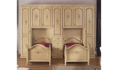 Комплект мебели в детскую Vaccari Giovanni Bella Italia (2 кровати 90x195, шкаф 7-дверный)