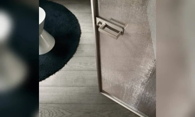 Дверь Zen 91 Стекло Бронзовая Сетка Фабрики Rimadesio