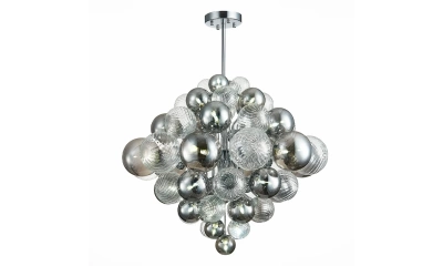 SL1124.103.29 Люстра подвесная ST-Luce Хром/Дымчатый, Прозрачный G9 29*5W 4000K