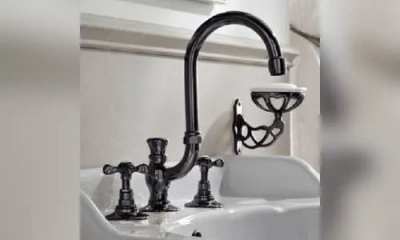 Sbordoni Margherita Смеситель Для Раковины На 3 Отверстия, Цвет Черный Никель