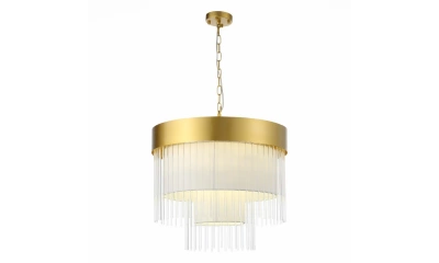 SL1352.203.09 Люстра подвесная ST-Luce Золотистый/Белый, Прозрачный E14 9*40W