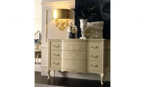 Спальня Giorgio Casa Memorie Veneziane K23 (кровать,  тумба прикроватная 2 шт, комод, банкетка)