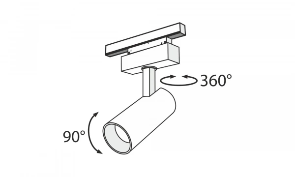 Трековый Светильник Technical Tr019-2-15W4K-B