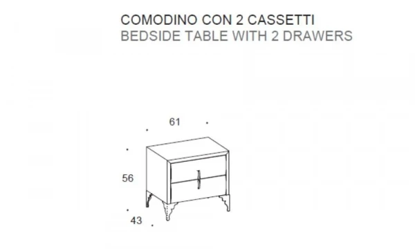 Тумба Прикроватная Armobil Dune 2