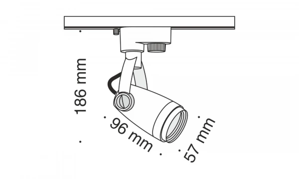 Трековый Светильник Technical Tr001-1-Gu10-B