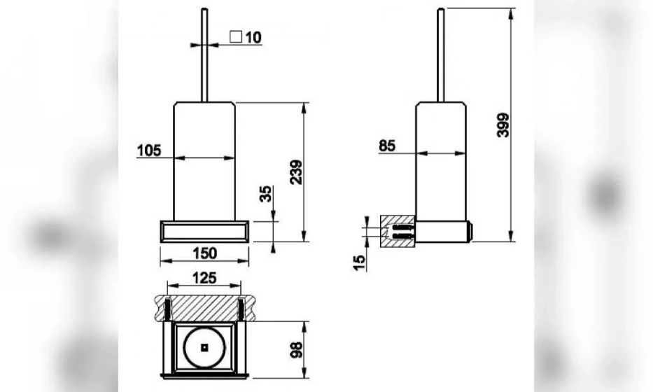 Ёршик Подвесной Eleganza 46419.080 - фото 2