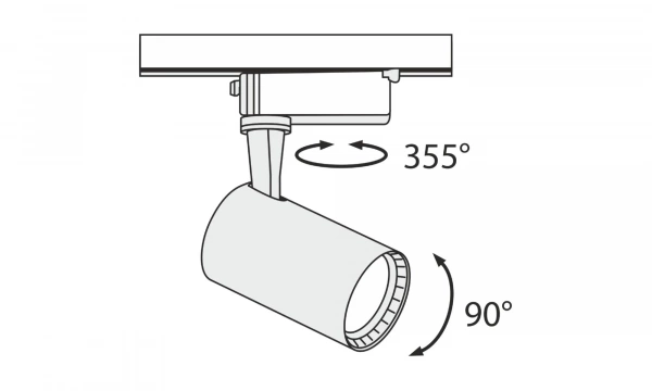 Трековый Светильник Technical Tr003-1-6W3K-W