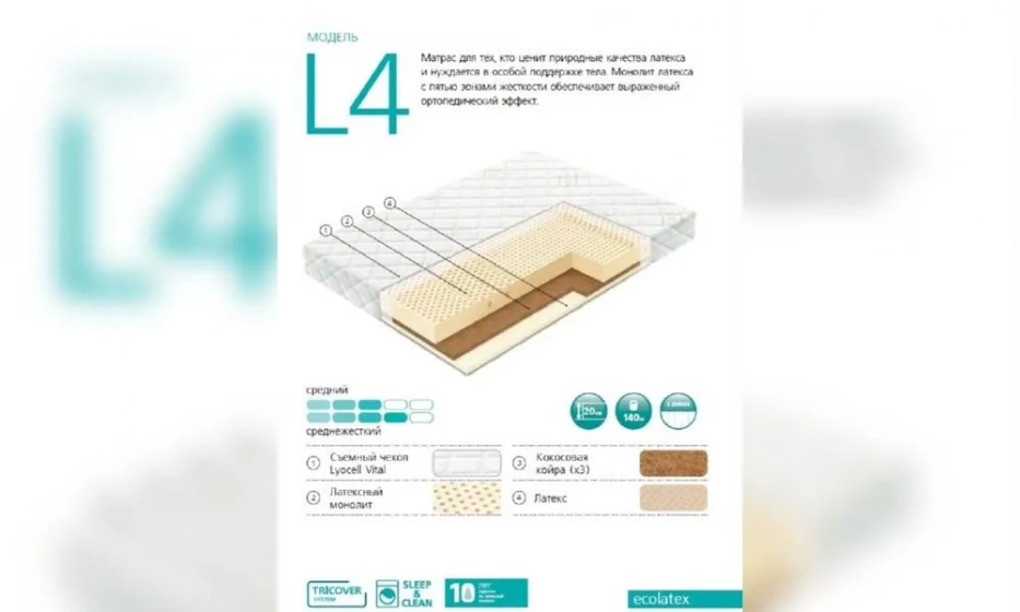 Матрас Вегас L4-1 - фото 1