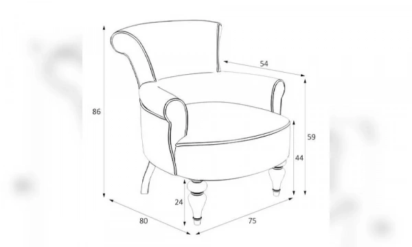 Кресло Kreind Перфетто M11-W-B05