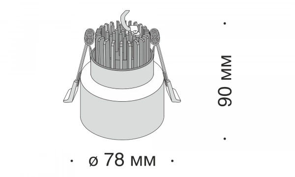 Встраиваемый Светильник Technical Dl037-2-L5W