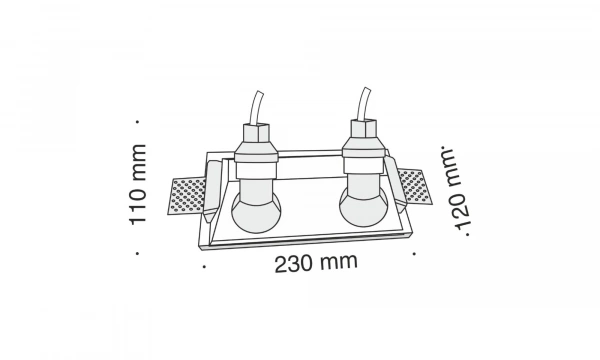 Встраиваемый Светильник Technical Dl002-1-02-W