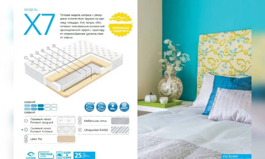 Матрац X7 130*200 - фото 1