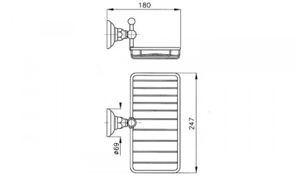 Мыльница-Решетка 123914 Classica 1493Cr