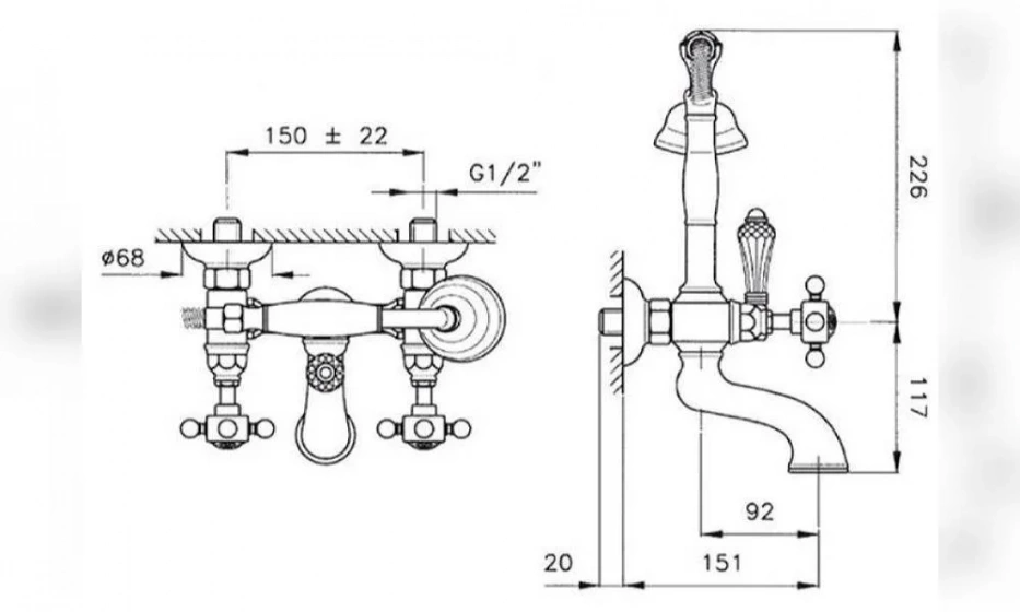 Смеситель Для Ванны Nicolazzi Half Dome 1401Cr70 - фото 1