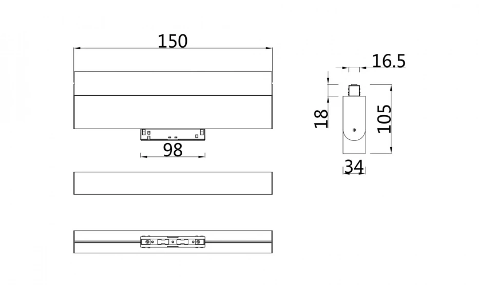 Трековый Светильник Technical Tr013-2-10W4K-B - фото 4