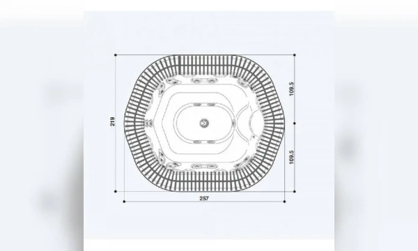 Мини-Бассейн Jacuzzi Sienna 257X219 9445-01565 № 65 Platinum