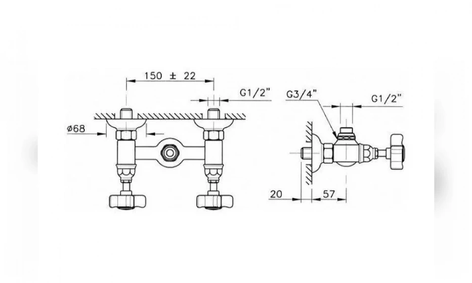 Смеситель Для Душа Nicolazzi Classica 1425Gb70 - фото 2