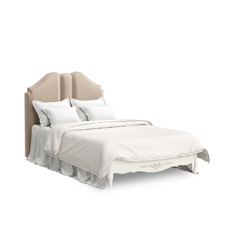 Кровать с мягким изголовьем 120*200 Романтик Голд KREIND 2255416849 - фото 1