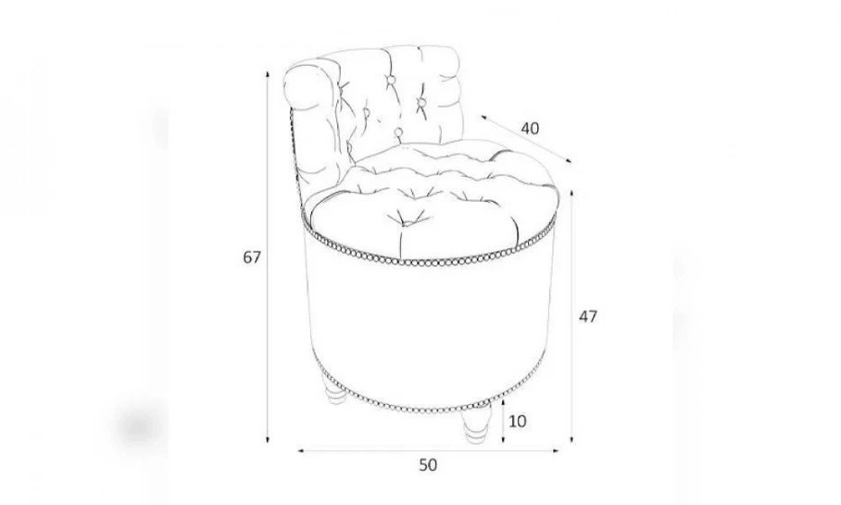 Пуф Kreind Canapes Большой Со Спинкой M03-Wnn-E03 - фото 1