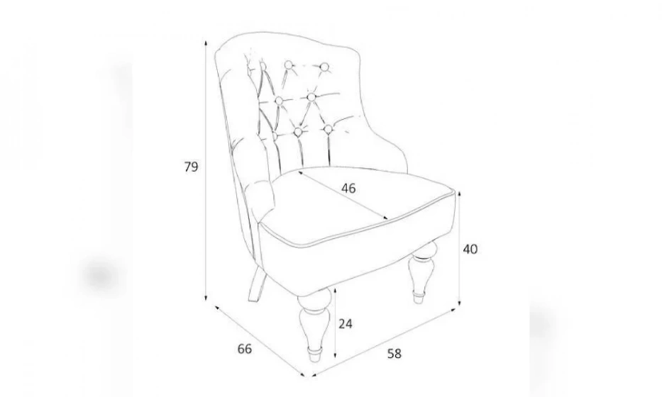 Кресло Kreind Canapes Шоффез M08-B-E18 - фото 2