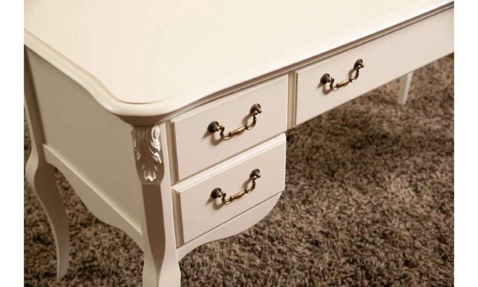 Kreind Кабинетный Стол Широкий Слоновая Кость 152/64/78 - фото 6