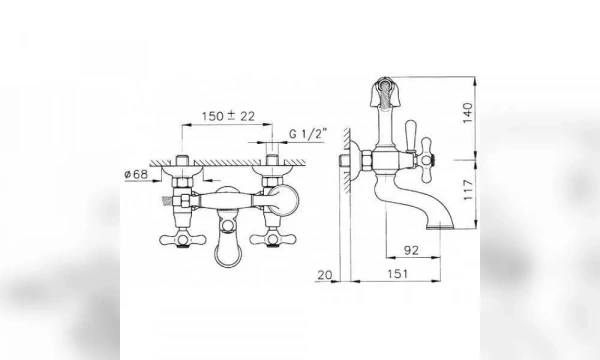 Смеситель Для Ванны Nicolazzi Nuova Brenta 2501Cr
