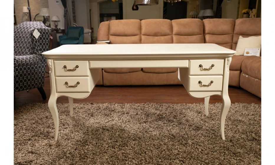 Kreind Кабинетный Стол Широкий Слоновая Кость 152/64/78 - фото 1