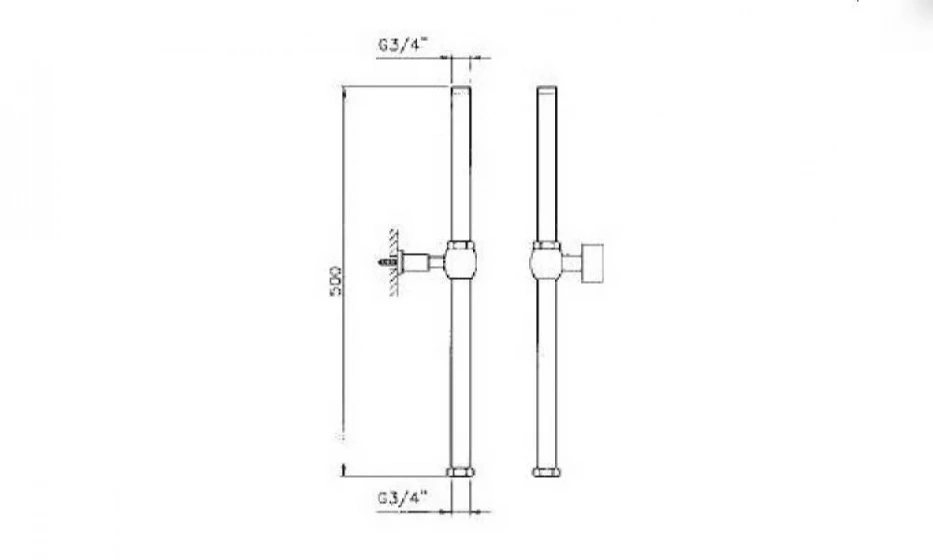 Удлинитель Для Душевой Стойки Nicolazzi 5606 Bz - фото 1