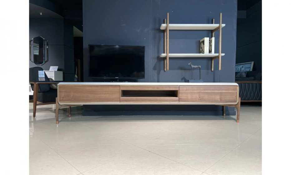 Тумба ТВ (SET)+ 2 навесные полки Homage Diamond - фото 1