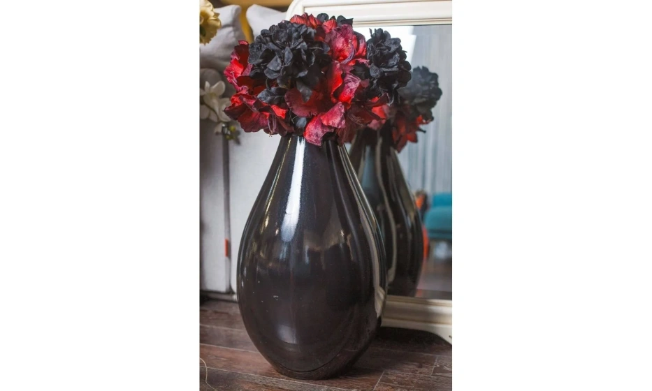 Unico Italia Ваза H.65 Ceramica Nero Lucido - фото 1