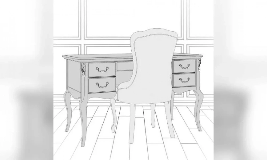 Кабинетный Стол Kreind Silvery Rome - фото 2