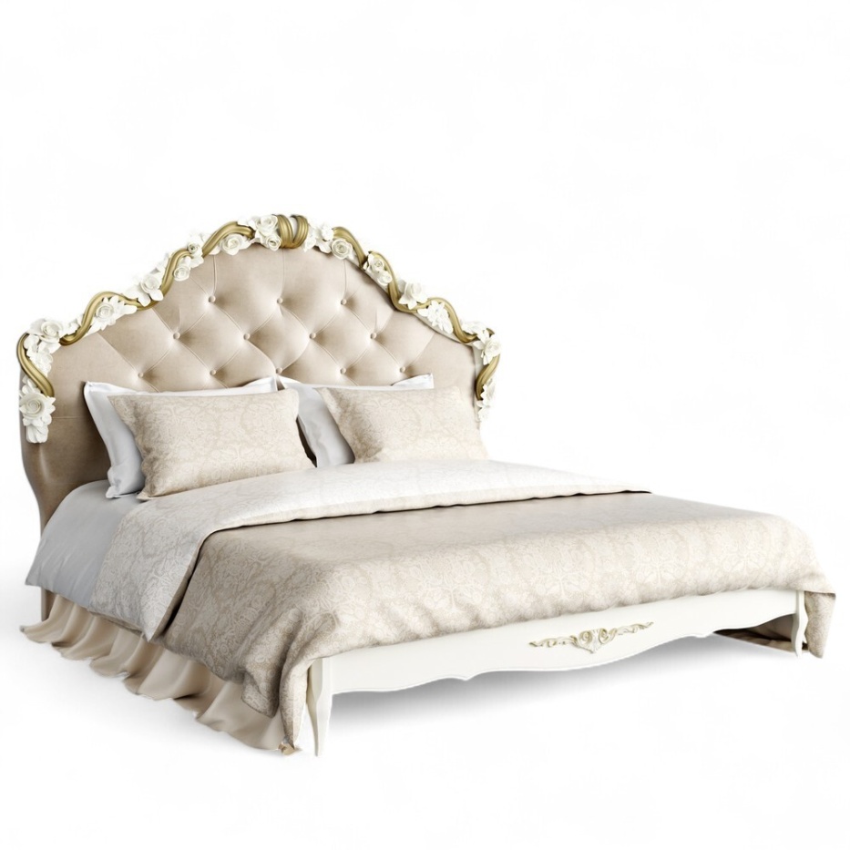 Кровать с мягким изголовьем 180*200 Романтик Голд KREIND 726276725 - фото 1