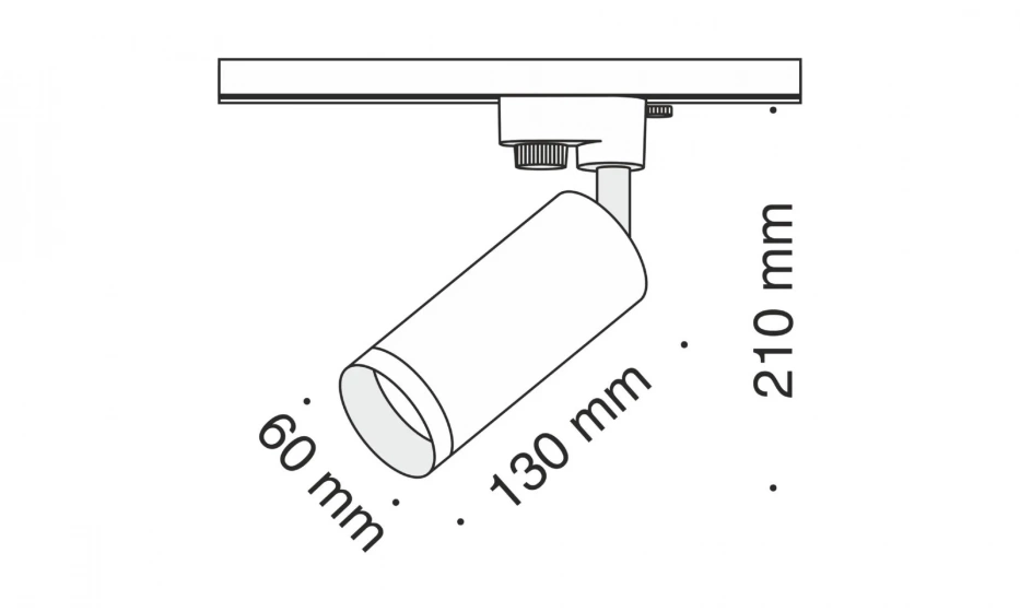 Трековый Светильник Technical Tr004-1-Gu10-Ch - фото 4