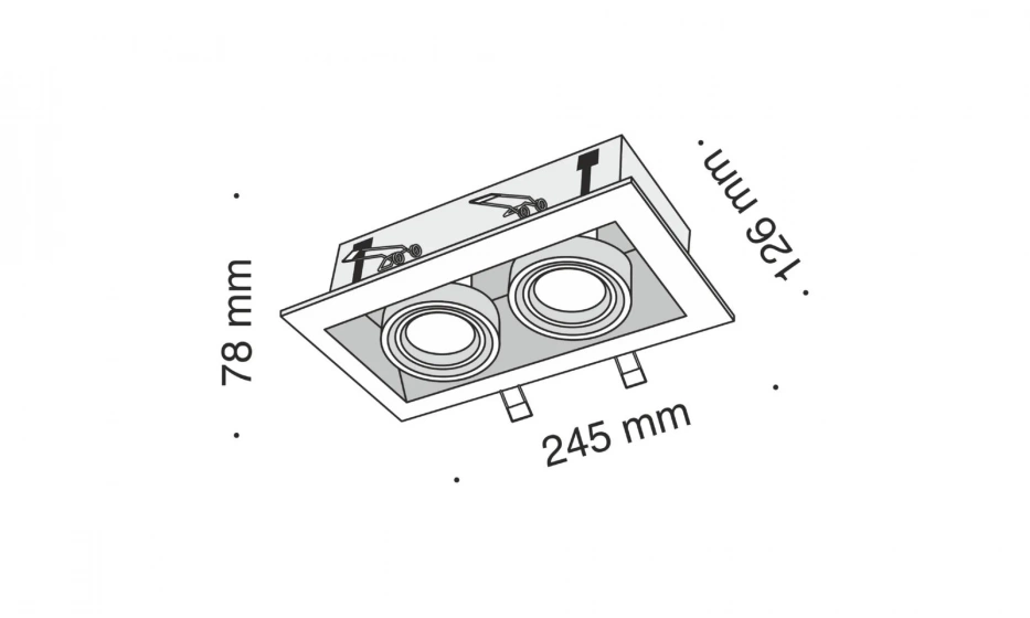 Встраиваемый Светильник Technical Dl008-2-02-W - фото 4