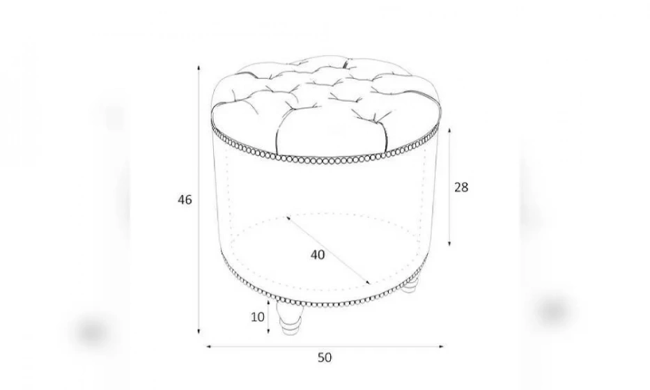 Пуф Kreind Canapes Большой Открывающийся M02-Wkn-E33 - фото 3