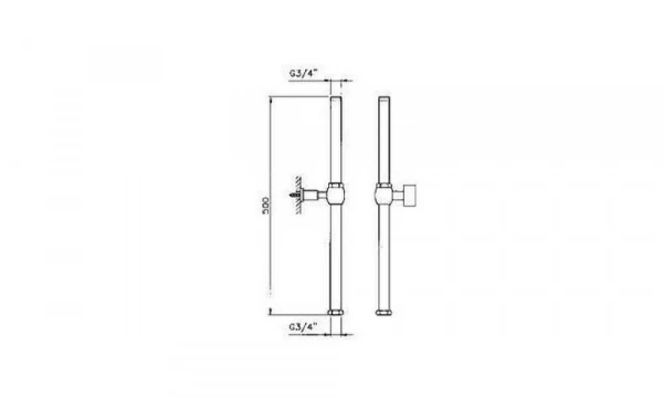 Удлинитель Для Душевой Стойки Nicolazzi 5606 Cr